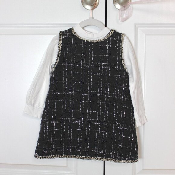 Other - Tweed dress with long sleeve shirt